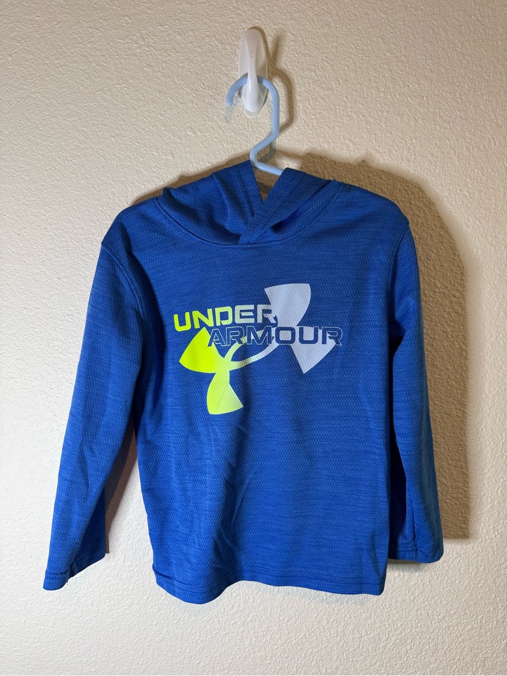 Under Armour Boys' Blue Logo Hoodie Top